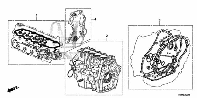 06111RW0000 Honda Уплотнения тормоза АКПП, комплект