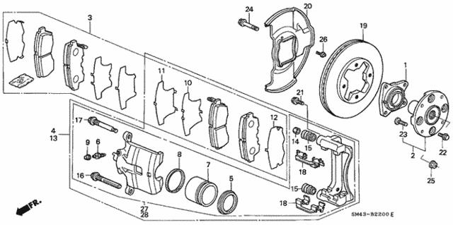 Honda 06452-SV1-505RM Автозапчасть 06452SV1505RM: Отличная цена - Купить в Украине на EXIST.UA! 06452SV1505RM Honda Автозапчасть