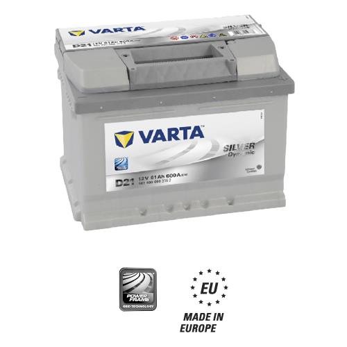 Varta 561 400 060 Акумулятор Varta Silver Dynamic 12В 61Ач 600А(EN) R+ 561400060: Приваблива ціна - Купити в Україні на EXIST.UA!