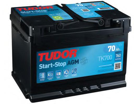 Tudor TK700 Акумулятор Tudor 12В 70Ач 760А(EN) R+ TK700: Приваблива ціна - Купити в Україні на EXIST.UA!