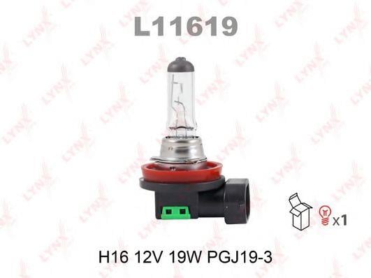 LYNXauto L11619 Лампа галогенна 12В H16 19Вт L11619: Приваблива ціна - Купити в Україні на EXIST.UA!
