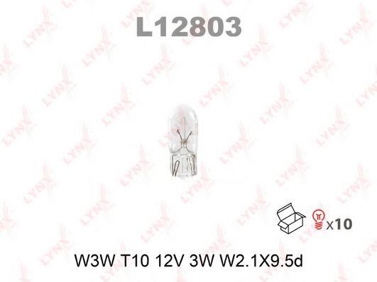 LYNXauto L12803 Лампа розжарювання W3W 12V 3W L12803: Приваблива ціна - Купити в Україні на EXIST.UA!