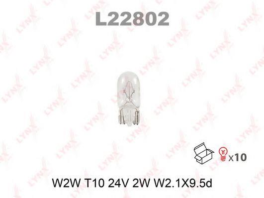 LYNXauto L22802 Лампа розжарювання W2W 24V 2W L22802: Приваблива ціна - Купити в Україні на EXIST.UA!