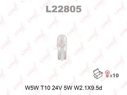LYNXauto L22805 Лампа розжарювання W5W 24V 5W L22805: Приваблива ціна - Купити в Україні на EXIST.UA!