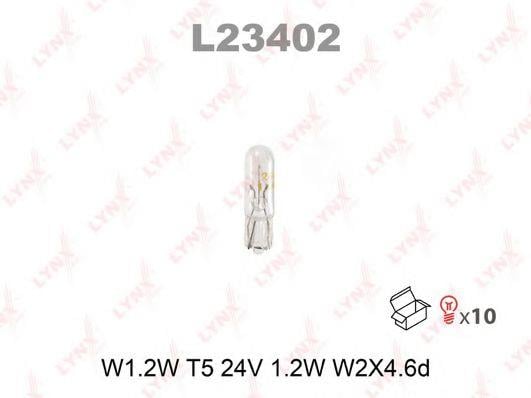 LYNXauto L23402 Лампа розжарювання W1,2W 24V 1,2W L23402: Купити в Україні - Добра ціна на EXIST.UA!