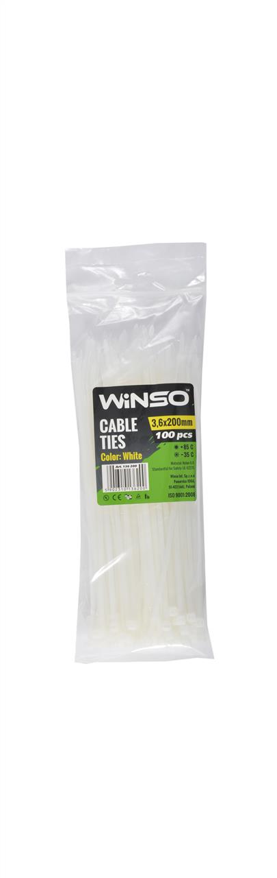 Winso 136200 Хомут пластиковий WINSO 3,6x200мм, білий (100шт/уп.) 136200: Купити в Україні - Добра ціна на EXIST.UA!