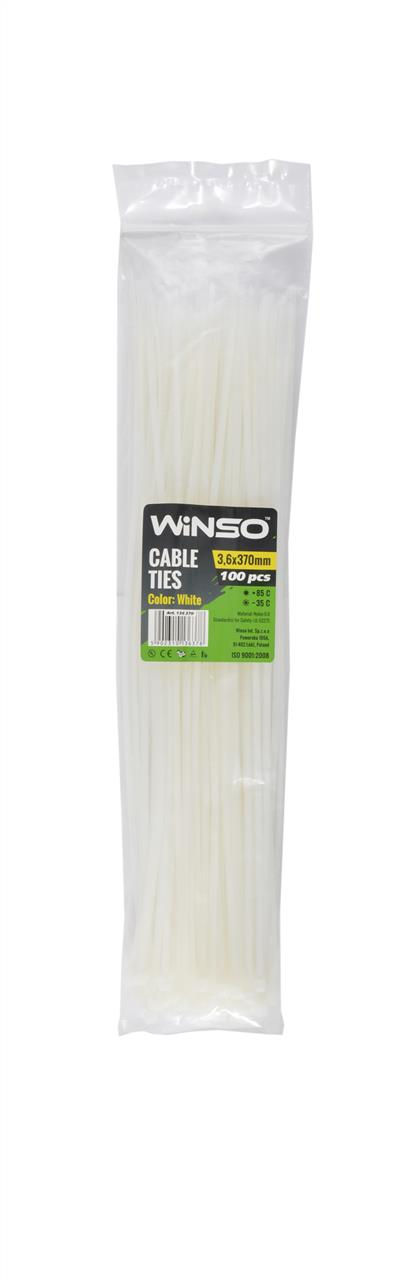 Winso 136370 Хомут пластиковий WINSO 3,6x370мм, білий (100шт/уп.) 136370: Купити в Україні - Добра ціна на EXIST.UA!