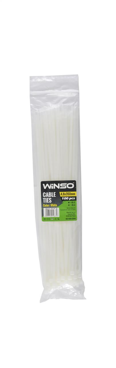 148350 Winso Хомут пластиковый WINSO 4,8x350мм, белый (100шт/уп.)