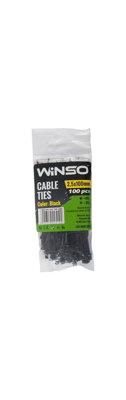 Winso 225100 Хомут пластиковий WINSO 2,5x100мм, чорний (100шт/уп.) 225100: Купити в Україні - Добра ціна на EXIST.UA!