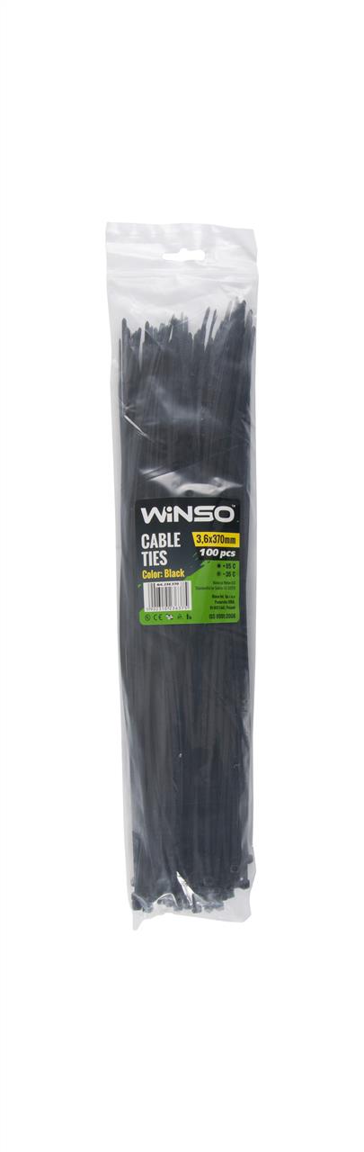 Winso 236370 Хомут пластиковий WINSO 3,6x370мм, чорний (100шт/уп.) 236370: Купити в Україні - Добра ціна на EXIST.UA!