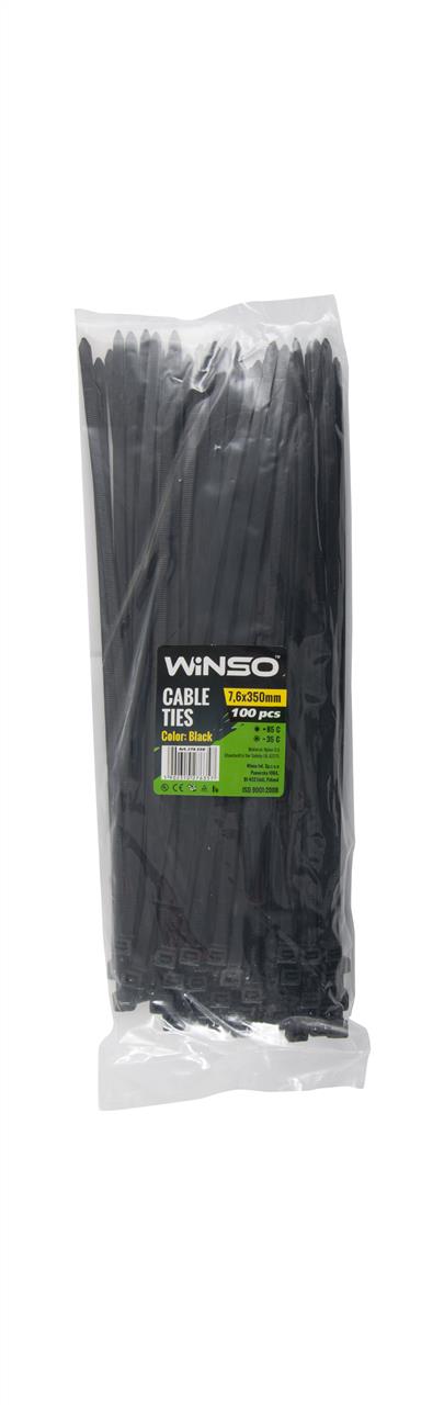 Winso 276350 Хомут пластиковий WINSO 7,6x350мм, чорний (100шт/уп.) 276350: Купити в Україні - Добра ціна на EXIST.UA!