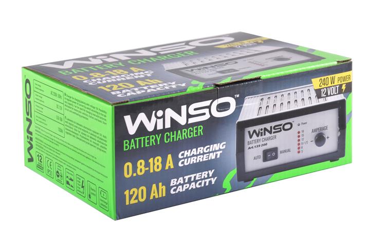 Зарядний пристрій АКБ WINSO 12В 18А, ємність 120А&#x2F;год Winso 139200