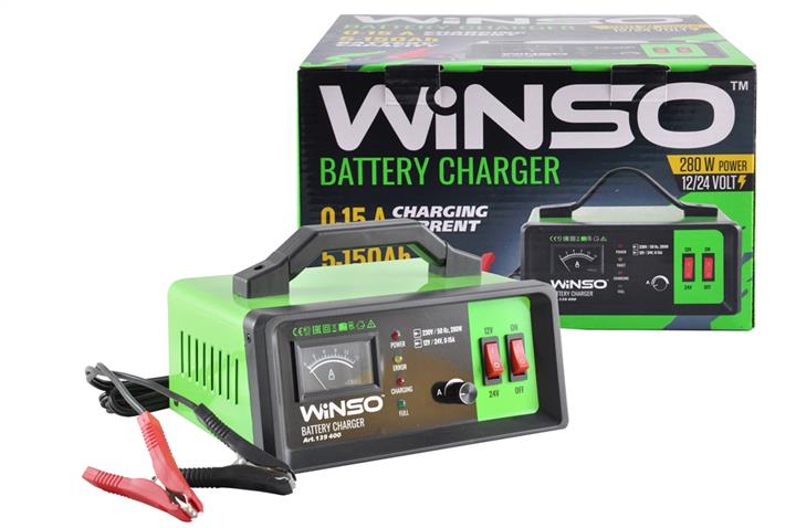 Winso 139400 Зарядний пристрій АКБ WINSO 12/24В 15А, ємність 150А/год 139400: Купити в Україні - Добра ціна на EXIST.UA!