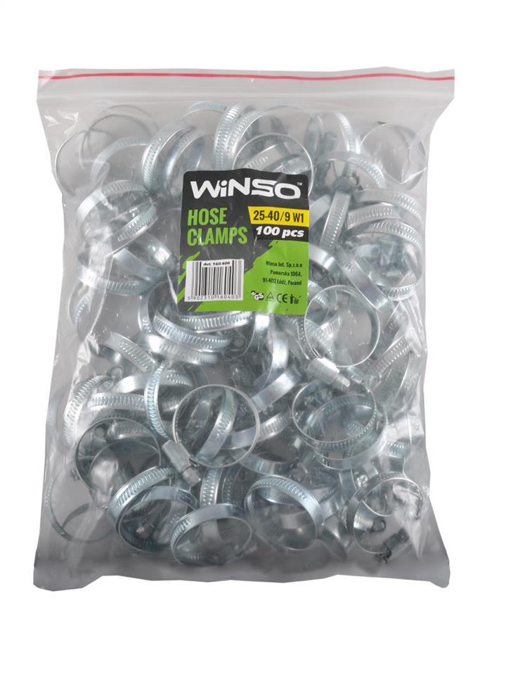 Winso 160400 Хомут черв'ячний WINSO 25-40мм, металевий нержавіюча сталь 160400: Купити в Україні - Добра ціна на EXIST.UA!