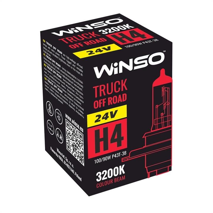 Winso 724410 Лампа галогенна Winso Truck Off Road 24В H4 100/90Вт 724410: Купити в Україні - Добра ціна на EXIST.UA!