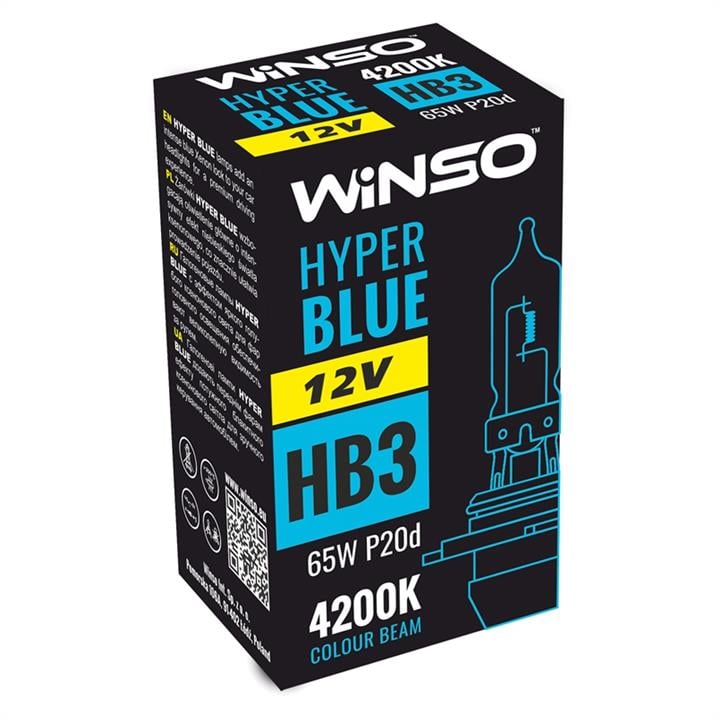 Winso 712510 Лампа галогенна Winso Hyper Blue 12В HB3 65Вт 712510: Приваблива ціна - Купити в Україні на EXIST.UA!