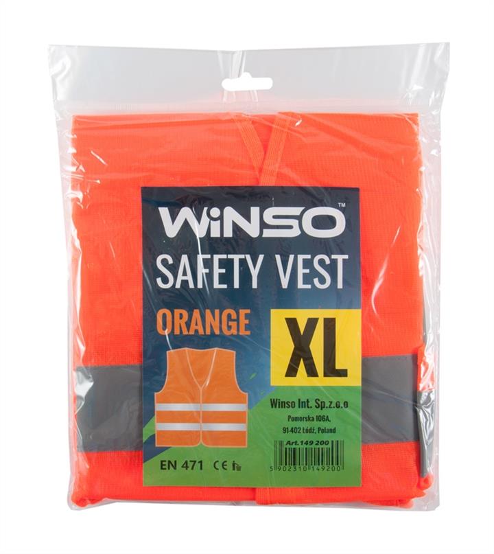 Сигнальний жилет XL, помаранчевий Winso 149200