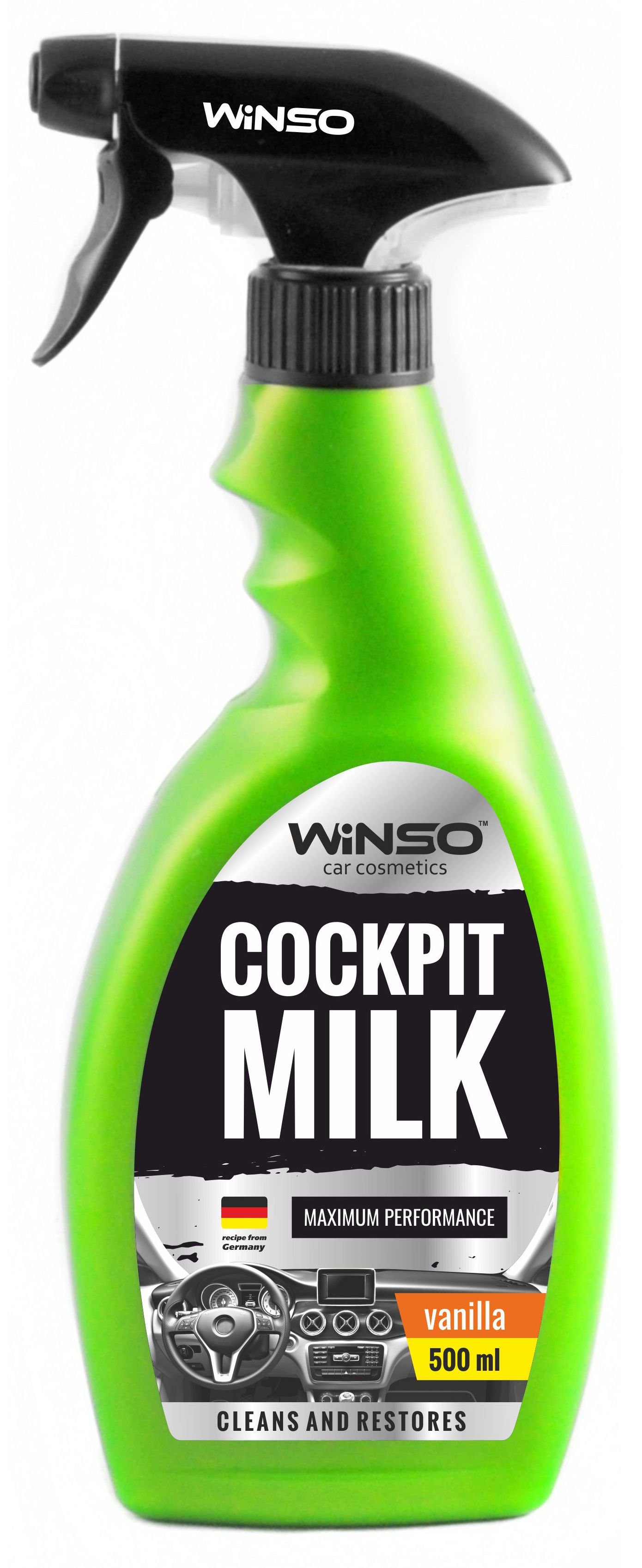 Winso 810600 Поліроль-молочко для панелі приладів "Vanilla", 500 мл 810600: Купити в Україні - Добра ціна на EXIST.UA!