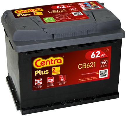 Батарея аккумуляторная Centra Plus 12В 62Ач 540А(EN) L+ Centra CB621