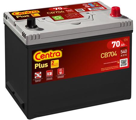 Батарея аккумуляторная Centra Plus 12В 70Ач 540А(EN) R+ Centra CB704