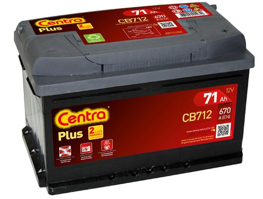 Centra CB712 Акумулятор Centra Plus 12В 71Ач 670А(EN) R+ CB712: Купити в Україні - Добра ціна на EXIST.UA!