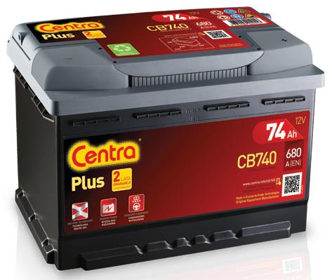 Centra CB740 Батарея аккумуляторная Centra Plus 12В 74Ач 680А(EN) R+ CB740: Купить в Украине - Отличная цена на EXIST.UA!