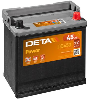 Deta DB450 Акумулятор Deta Power 12В 45Ач 330А(EN) R+ DB450: Приваблива ціна - Купити в Україні на EXIST.UA!