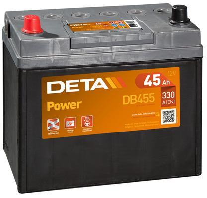 Deta DB455 Акумулятор Deta Power 12В 45Ач 330А(EN) L+ DB455: Приваблива ціна - Купити в Україні на EXIST.UA!