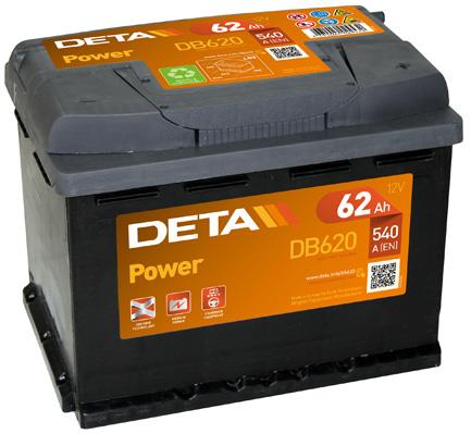 Deta DB620 Акумулятор Deta Power 12В 62Ач 540А(EN) R+ DB620: Купити в Україні - Добра ціна на EXIST.UA!