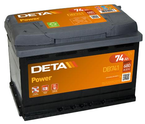 Deta DB741 Акумулятор Deta Power 12В 74Ач 680А(EN) L+ DB741: Приваблива ціна - Купити в Україні на EXIST.UA!