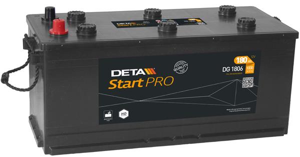 Deta DG1806 Акумулятор Deta Heavy Professional 12В 180Ач 1000А(EN) R+ DG1806: Купити в Україні - Добра ціна на EXIST.UA!