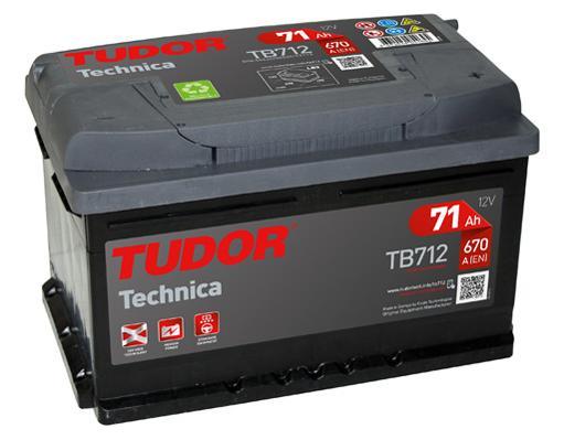 Tudor TB712 Акумулятор Tudor 12В 71Ач 670А(EN) R+ TB712: Приваблива ціна - Купити в Україні на EXIST.UA!