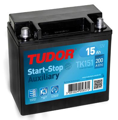 Tudor TK151 Акумулятор Tudor 12В 15Ач 200А(EN) L+ TK151: Приваблива ціна - Купити в Україні на EXIST.UA!