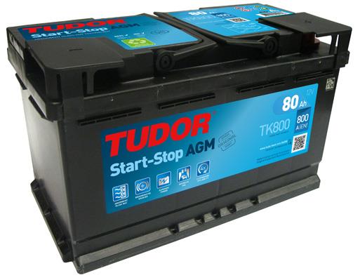 Tudor TK800 Акумулятор Tudor 12В 80Ач 800А(EN) R+ TK800: Приваблива ціна - Купити в Україні на EXIST.UA!