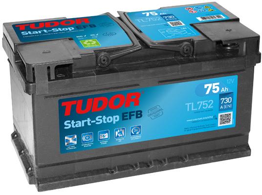 Tudor TL752 Акумулятор Tudor 12В 75Ач 730А(EN) R+ TL752: Купити в Україні - Добра ціна на EXIST.UA!