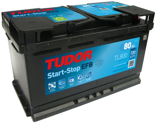 Tudor TL800 Акумулятор Tudor 12В 80Ач 720А(EN) R+ TL800: Купити в Україні - Добра ціна на EXIST.UA!