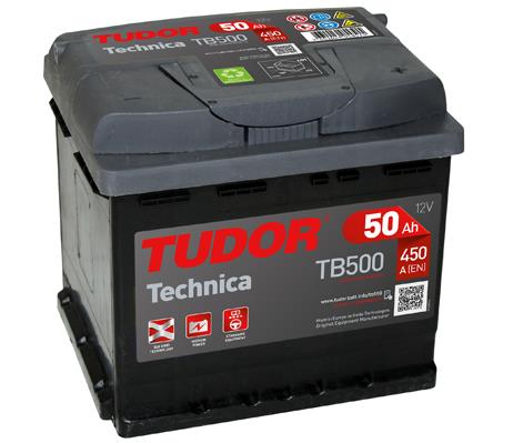 Tudor TB500 Акумулятор Tudor 12В 50Ач 450А(EN) R+ TB500: Приваблива ціна - Купити в Україні на EXIST.UA!