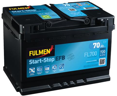 Fulmen FL700 Акумулятор Fulmen EFB 12В 70Аг 720А(EN) R+ FL700: Купити в Україні - Добра ціна на EXIST.UA!