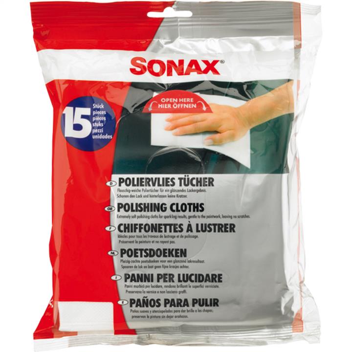 Серветки для полірування тканинні 15 шт. Sonax 422 200
