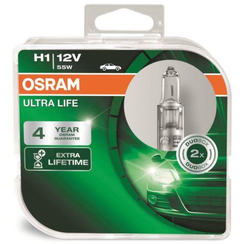 Osram 64150 ULT DUO Лампа галогенна 12В H1 55Вт 64150ULTDUO: Купити в Україні - Добра ціна на EXIST.UA!
