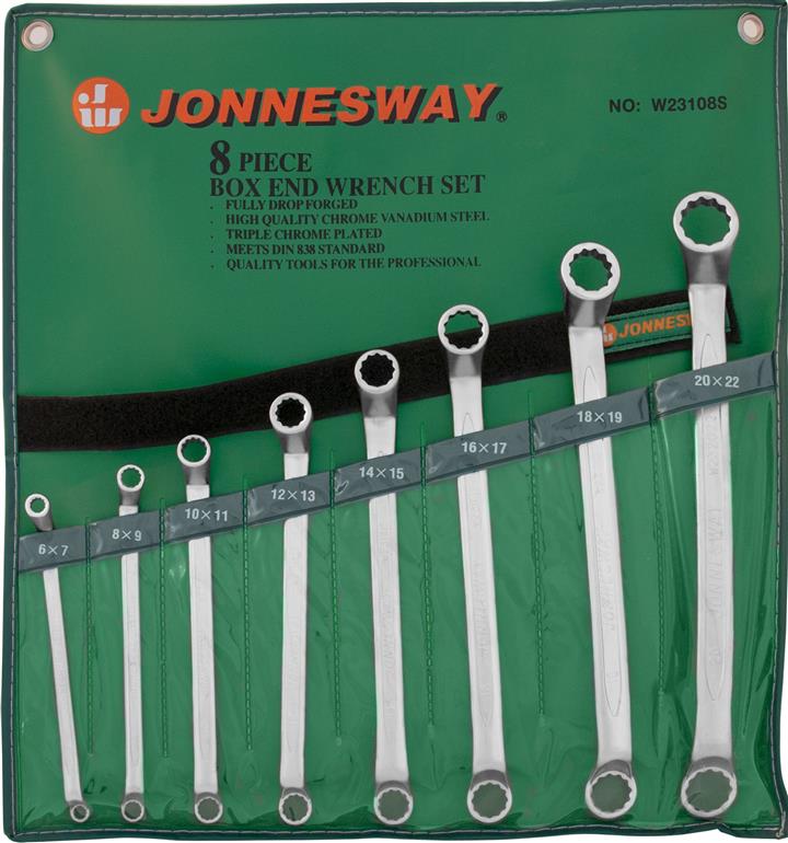 Jonnesway W23108S Набір ключів накидних 75-гр, 6-22 мм, 8 предметів W23108S: Приваблива ціна - Купити в Україні на EXIST.UA!