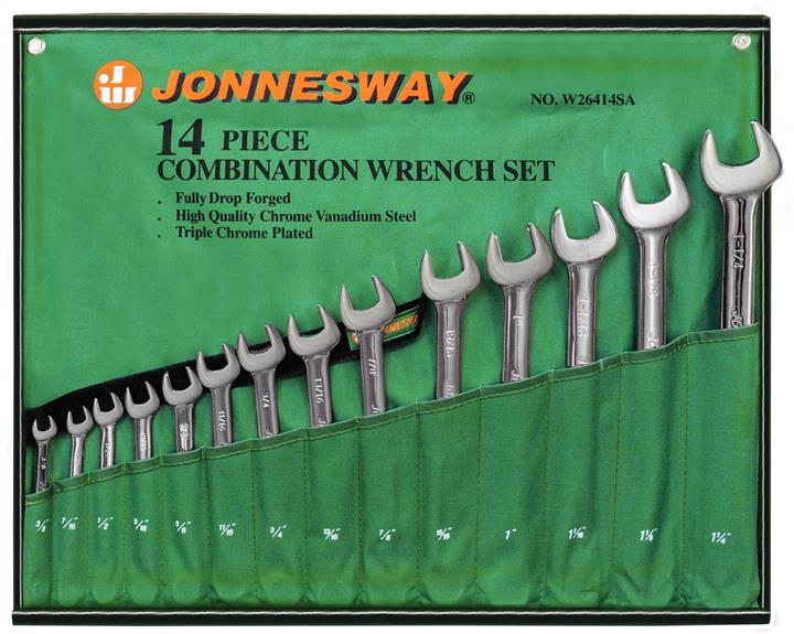 Jonnesway W26414S Набір ключів комбінованих 3/8"-1-1/4", 14 предметів W26414S: Купити в Україні - Добра ціна на EXIST.UA!