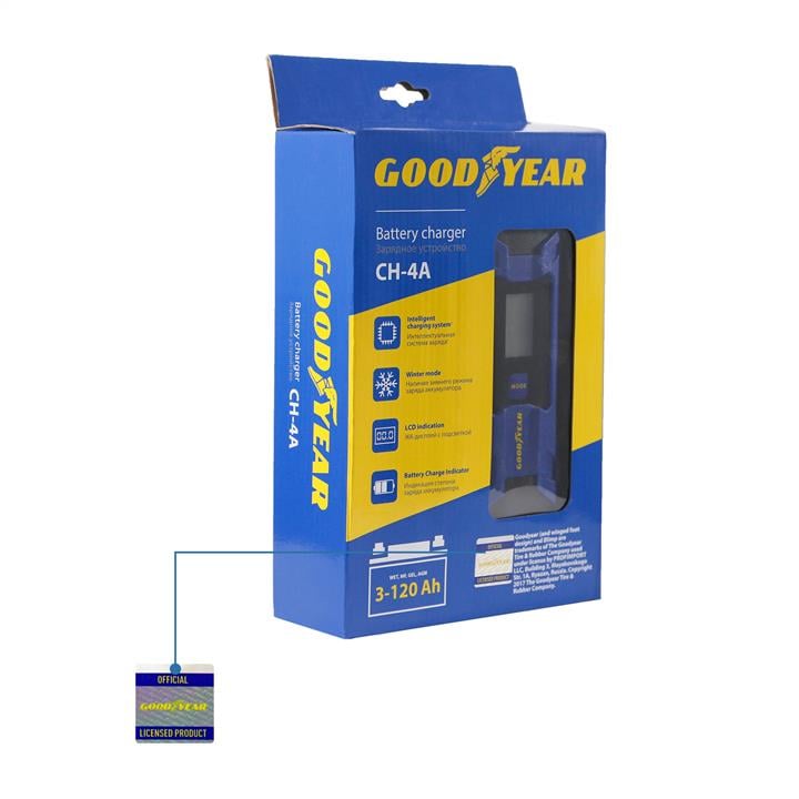 Goodyear Зарядний пристрій електронний goodyear для свинцево-кислотних акумуляторів сн-4а – ціна