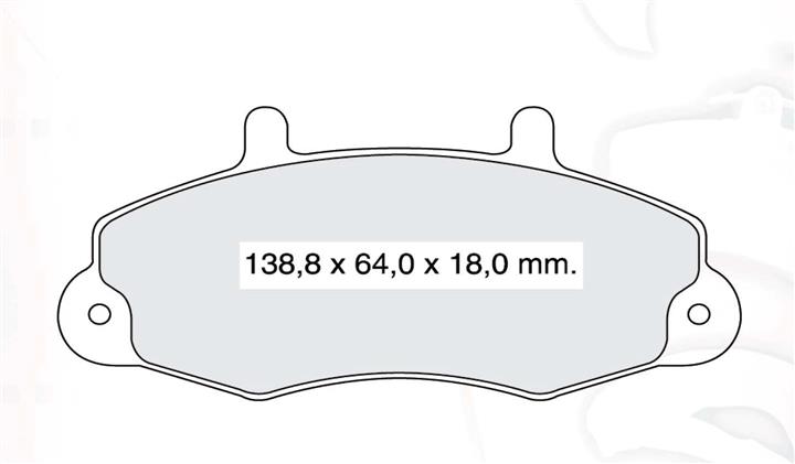 Тормозные колодки дисковые, комплект DAfmi D837EI