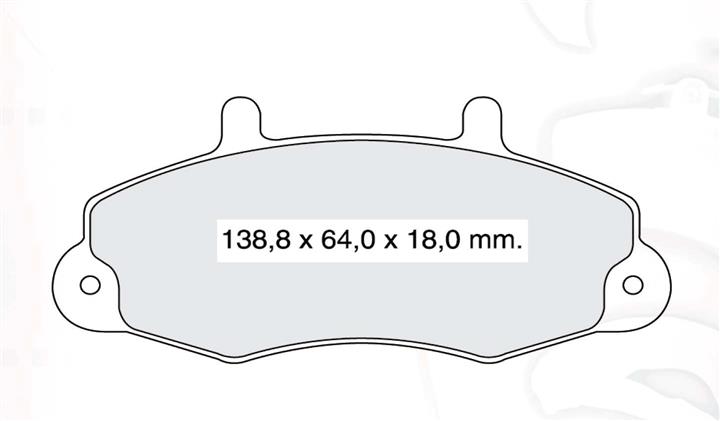 Тормозные колодки дисковые, комплект DAfmi D837E