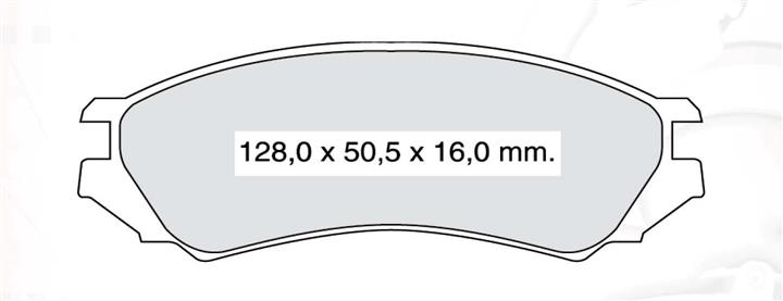 Тормозные колодки дисковые, комплект DAfmi D618E