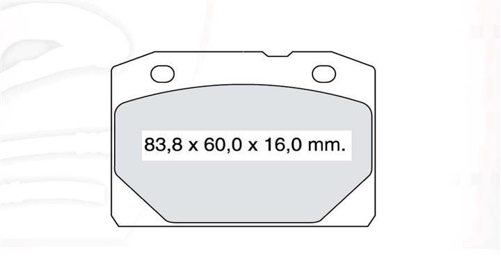 Тормозные колодки дисковые, комплект DAfmi D656E