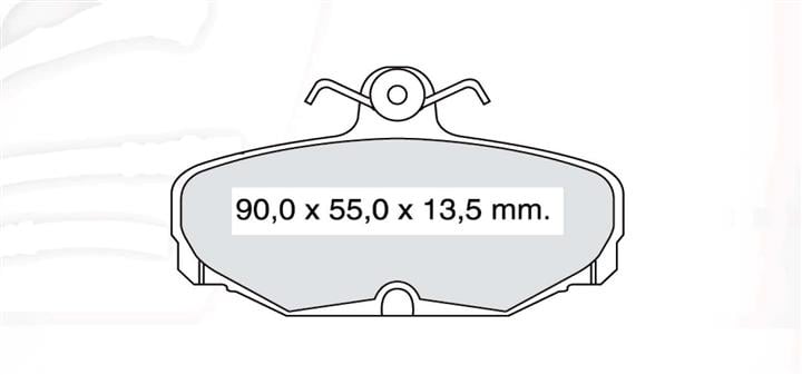 Тормозные колодки дисковые, комплект DAfmi D689E