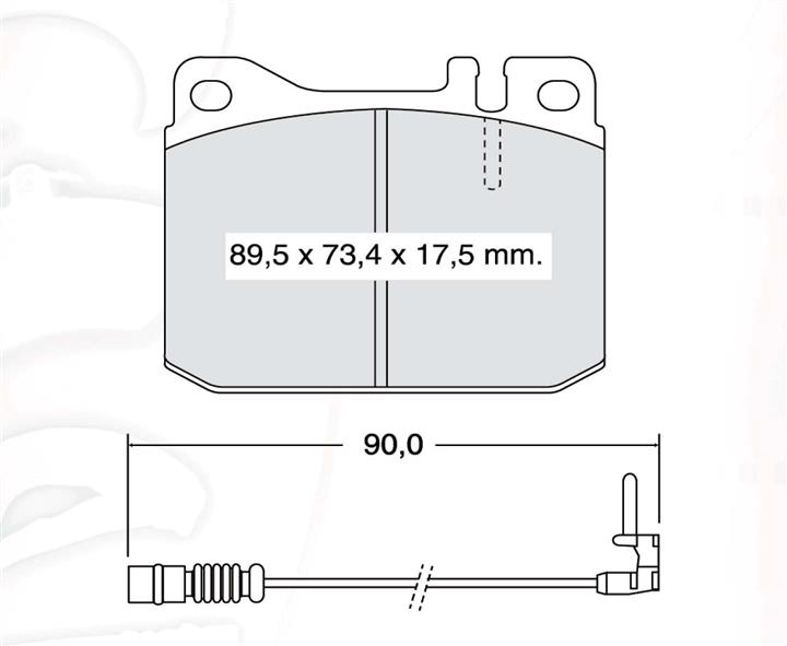 Тормозные колодки дисковые, комплект DAfmi D679E
