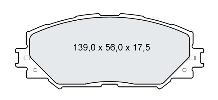 Тормозные колодки дисковые, комплект DAfmi D240E